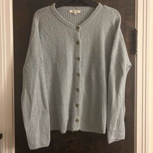 Madewell Light Blue Button-Up Cardigan